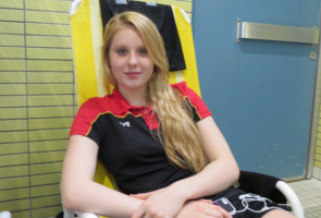 Antonia zwischen den Wettkämpfen