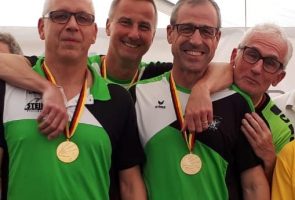 von links: Thomas Mayer (SC Blieskastel), Frank Weber, Rolf Arnold, Michael Conrad (alle ATSV)